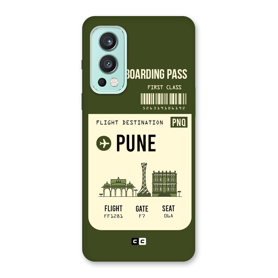Pune Boarding Pass Back Case for OnePlus Nord 2 5G