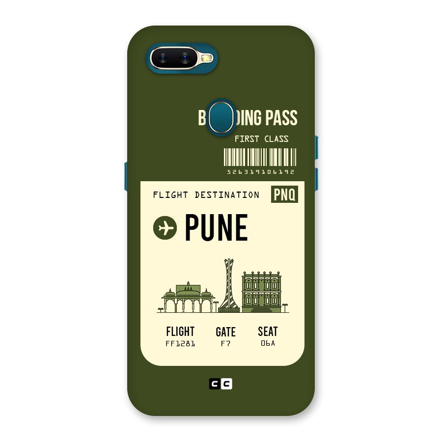 Pune Boarding Pass Back Case for Oppo A11k
