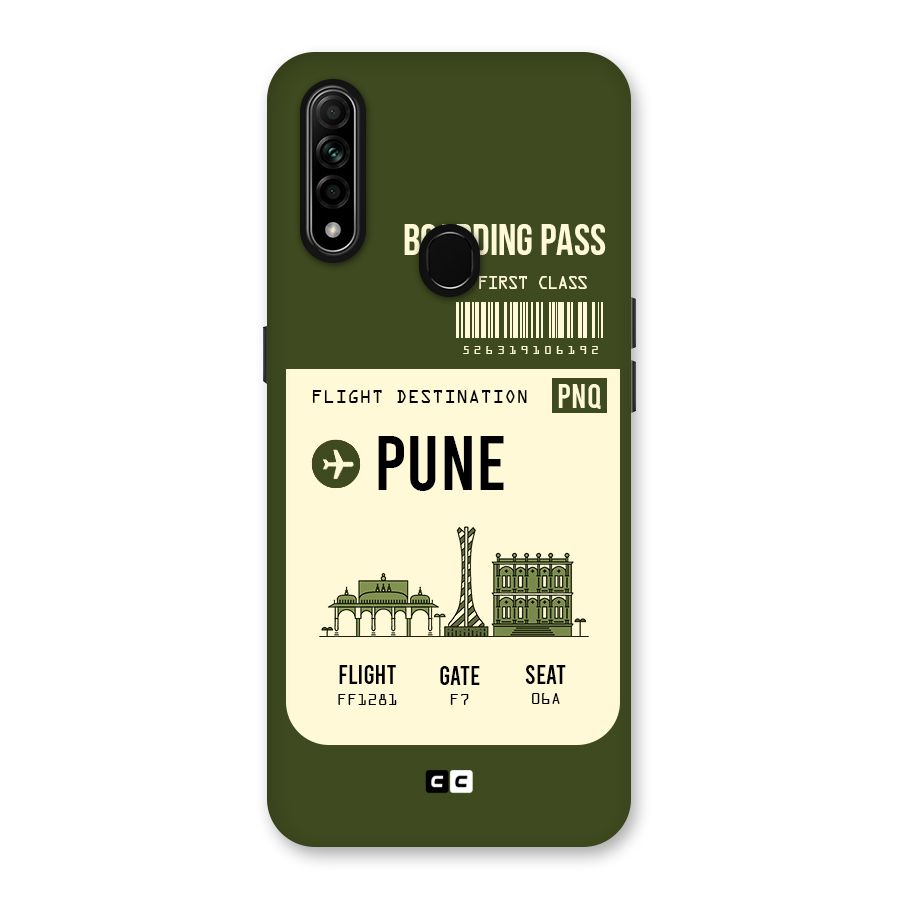 Pune Boarding Pass Back Case for Oppo A31
