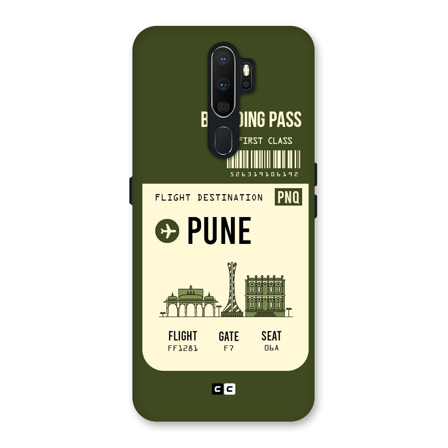 Pune Boarding Pass Back Case for Oppo A5 (2020)