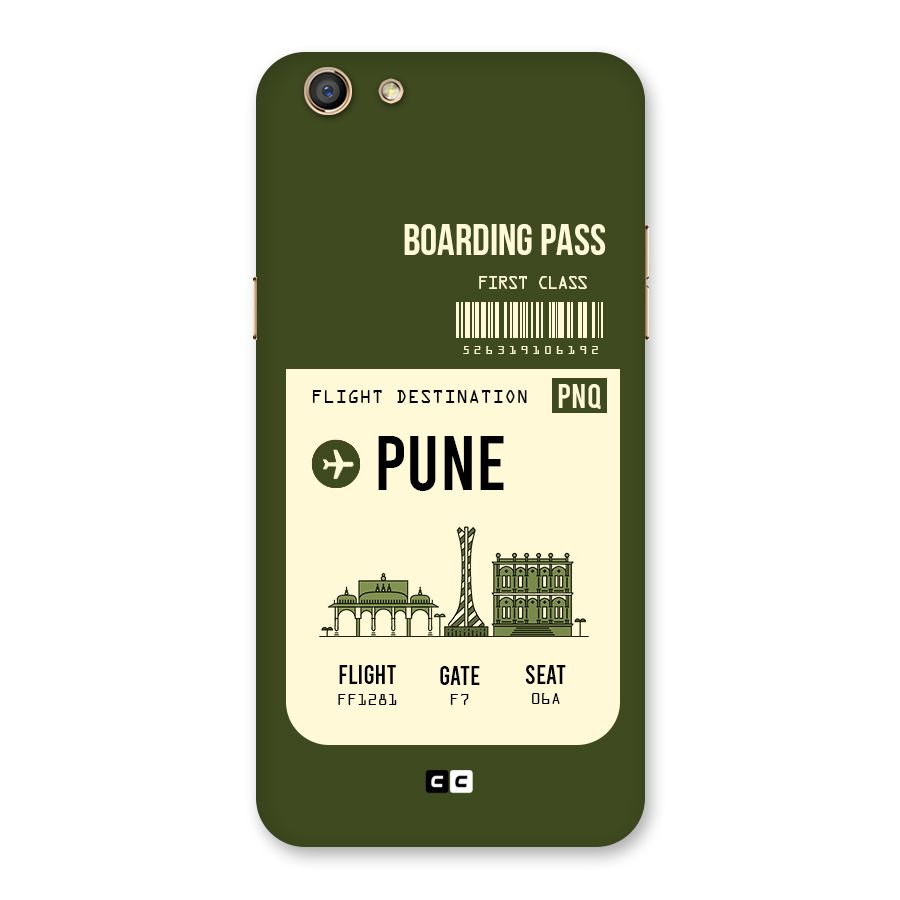 Pune Boarding Pass Back Case for Oppo F3