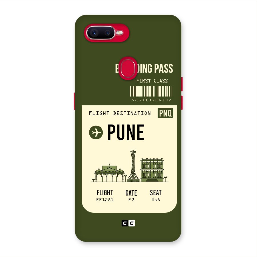 Pune Boarding Pass Back Case for Oppo F9 Pro