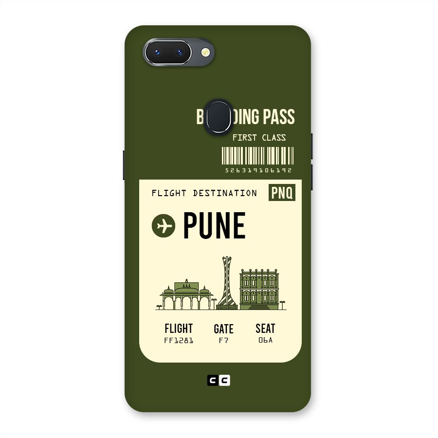 Pune Boarding Pass Back Case for Oppo Realme 2