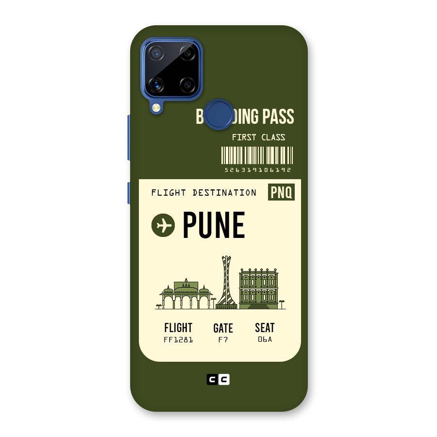 Pune Boarding Pass Back Case for Realme C15