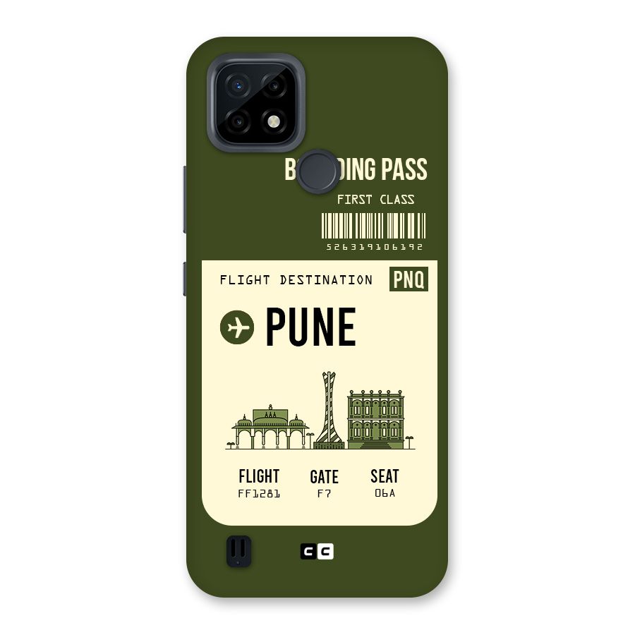 Pune Boarding Pass Back Case for Realme C21