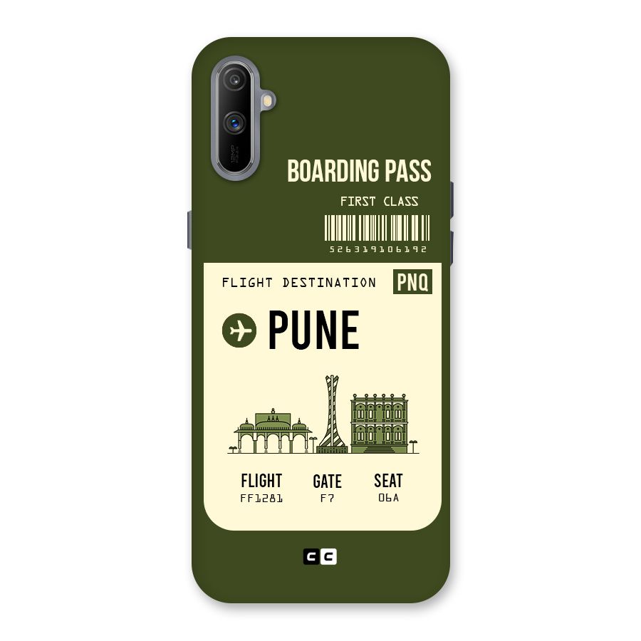 Pune Boarding Pass Back Case for Realme C3