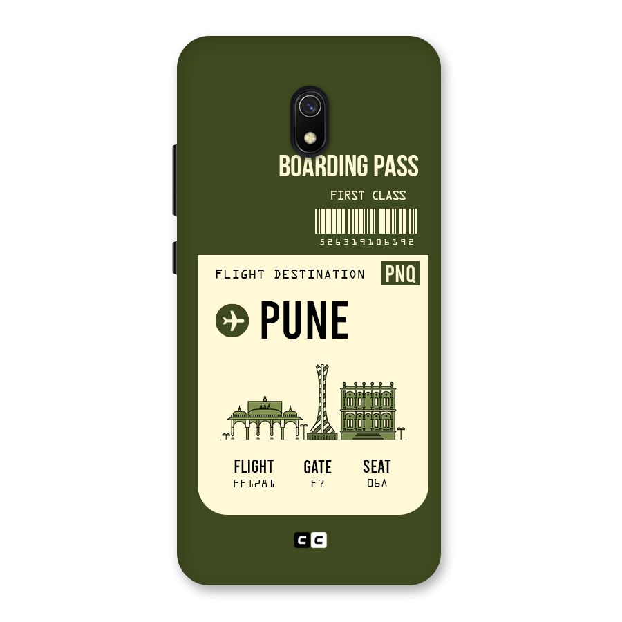 Pune Boarding Pass Back Case for Redmi 8A
