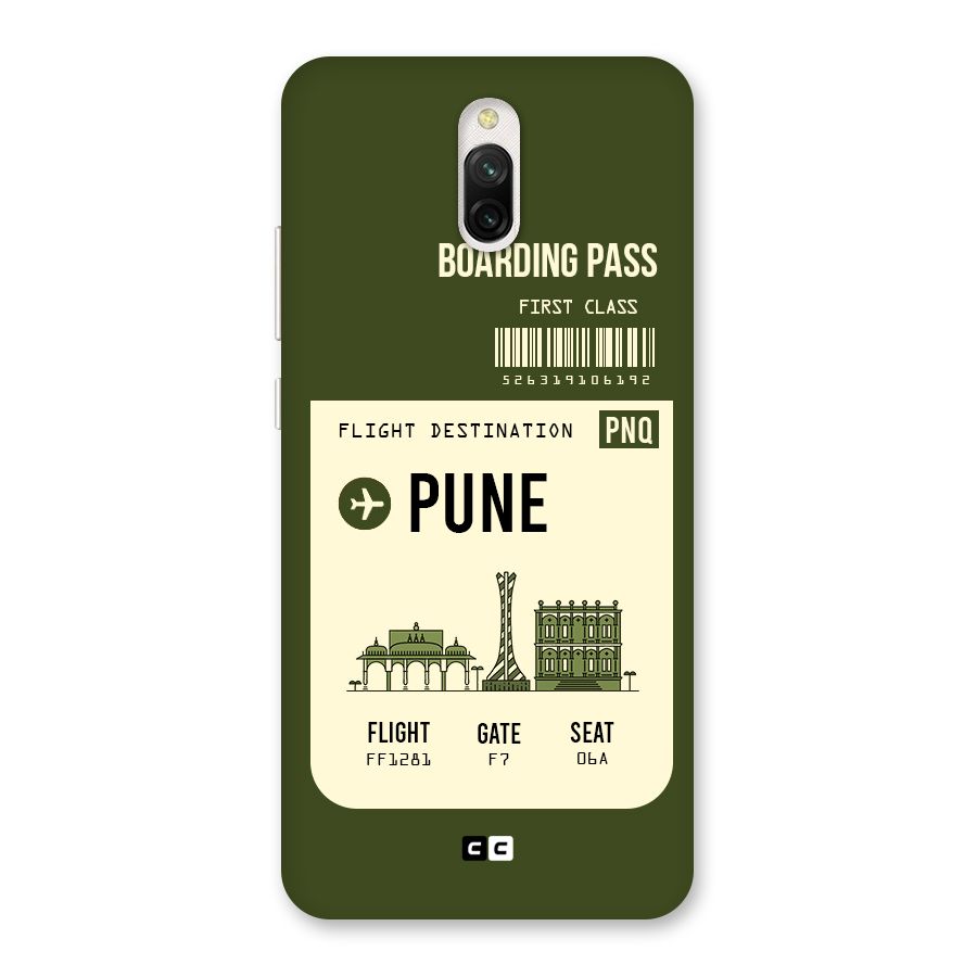 Pune Boarding Pass Back Case for Redmi 8A Dual