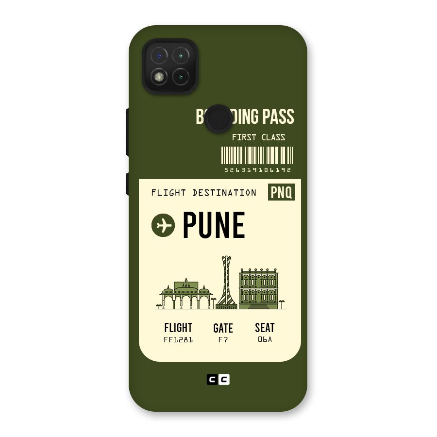 Pune Boarding Pass Back Case for Redmi 9