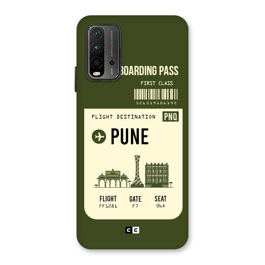 Pune Boarding Pass Back Case for Redmi 9 Power