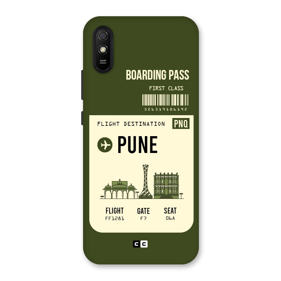 Pune Boarding Pass Back Case for Redmi 9i
