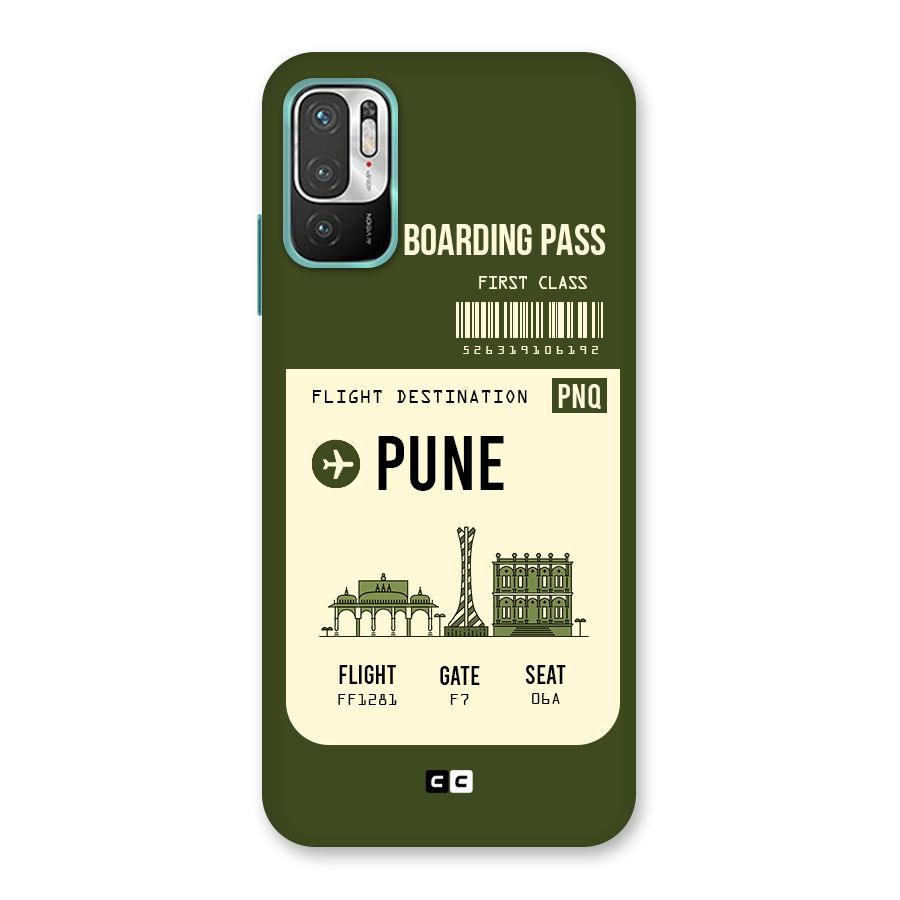 Pune Boarding Pass Back Case for Redmi Note 10T 5G