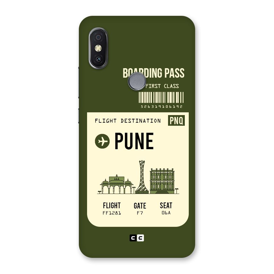 Pune Boarding Pass Back Case for Redmi Y2