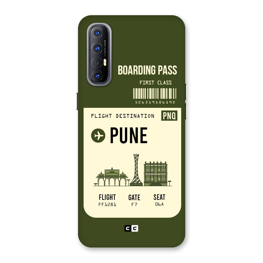 Pune Boarding Pass Back Case for Reno3 Pro