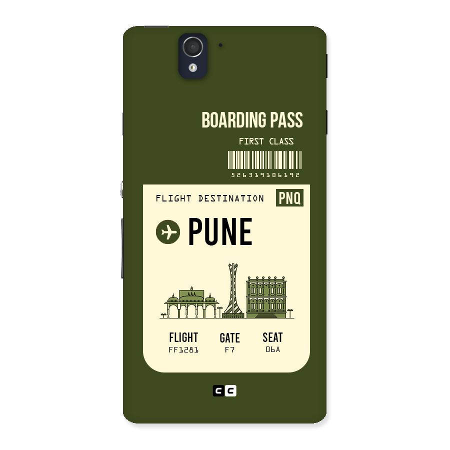 Pune Boarding Pass Back Case for Sony Xperia Z