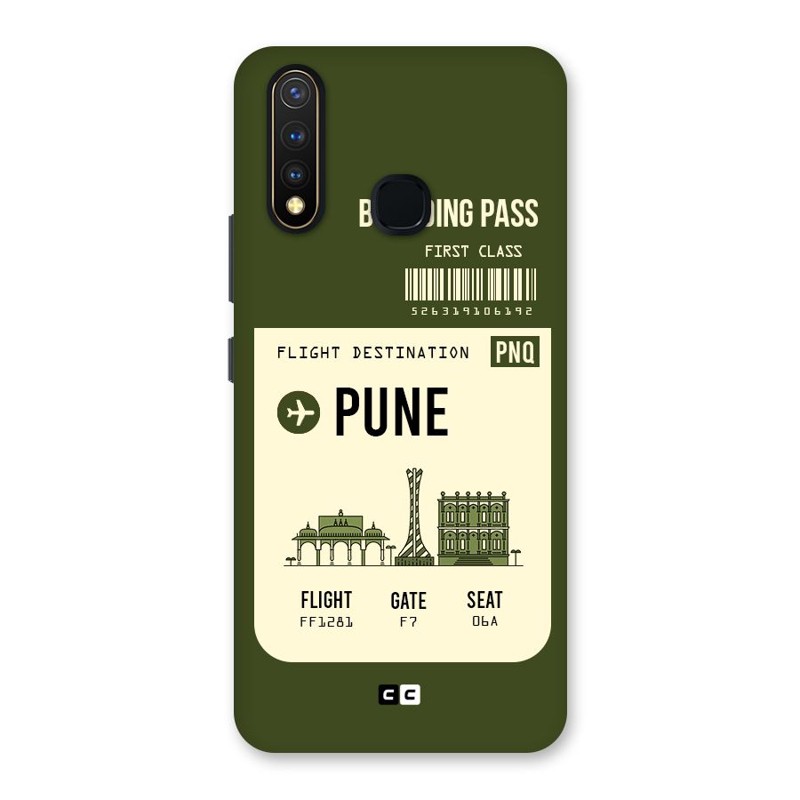 Pune Boarding Pass Back Case for Vivo U20