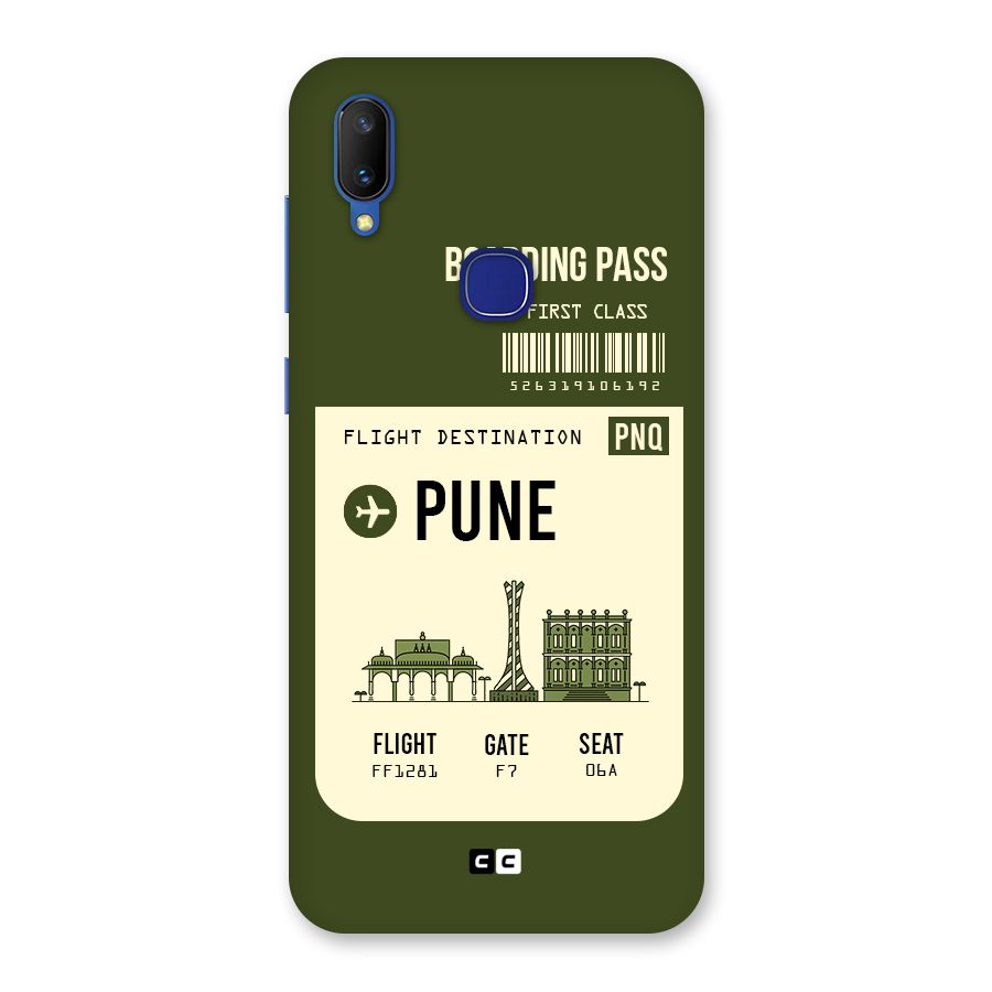 Pune Boarding Pass Back Case for Vivo V11