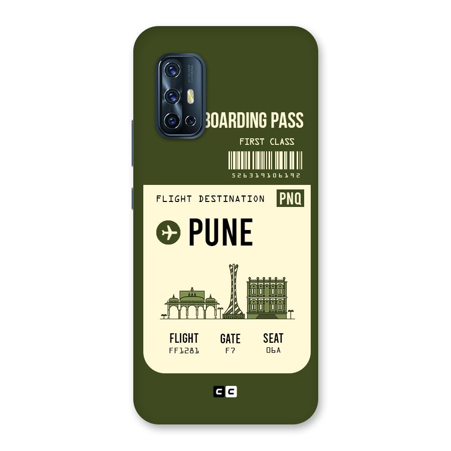 Pune Boarding Pass Back Case for Vivo V17