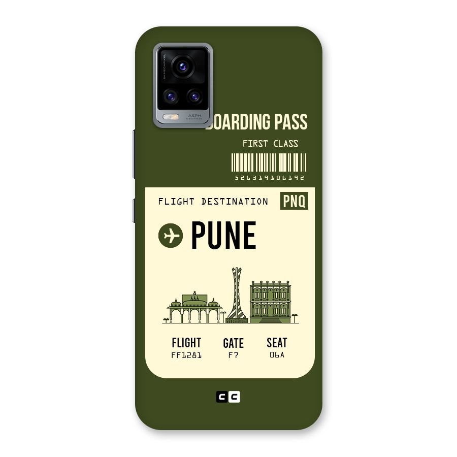 Pune Boarding Pass Back Case for Vivo V20