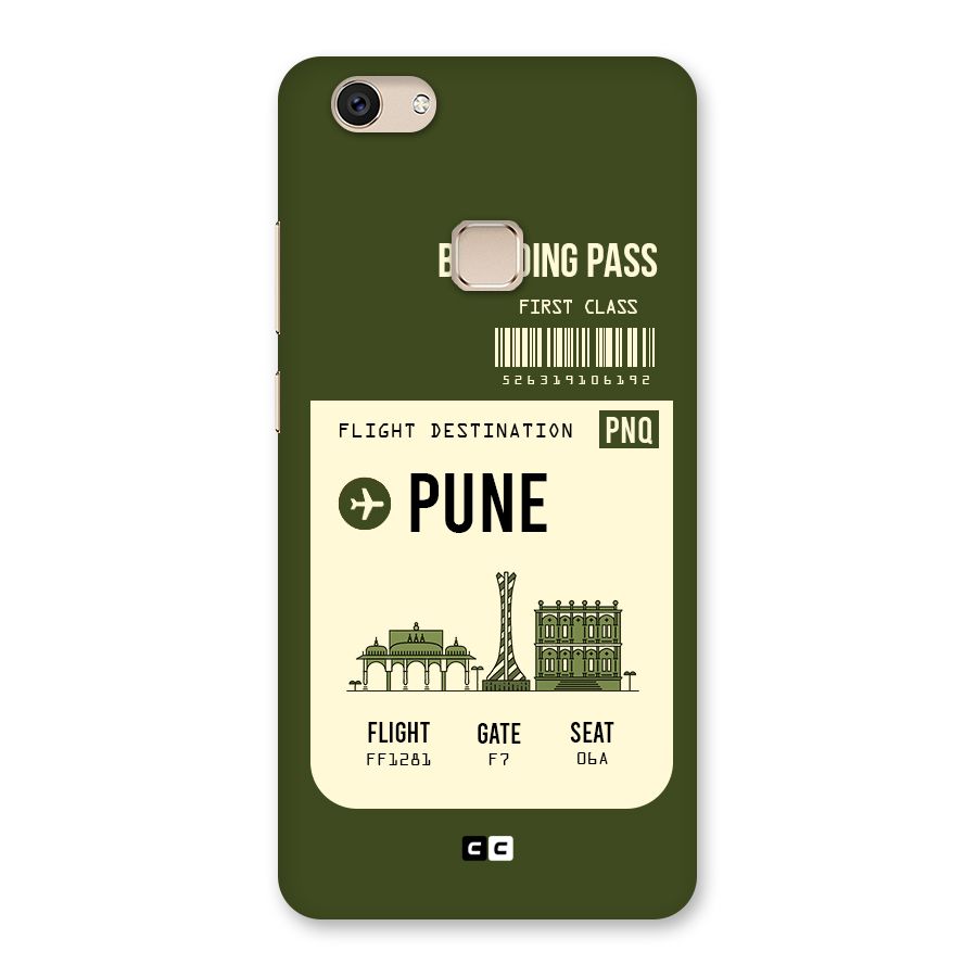 Pune Boarding Pass Back Case for Vivo V7
