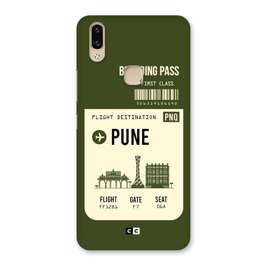 Pune Boarding Pass Back Case for Vivo V9 Youth