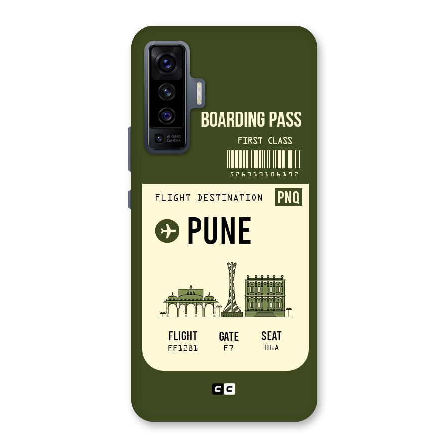 Pune Boarding Pass Back Case for Vivo X50