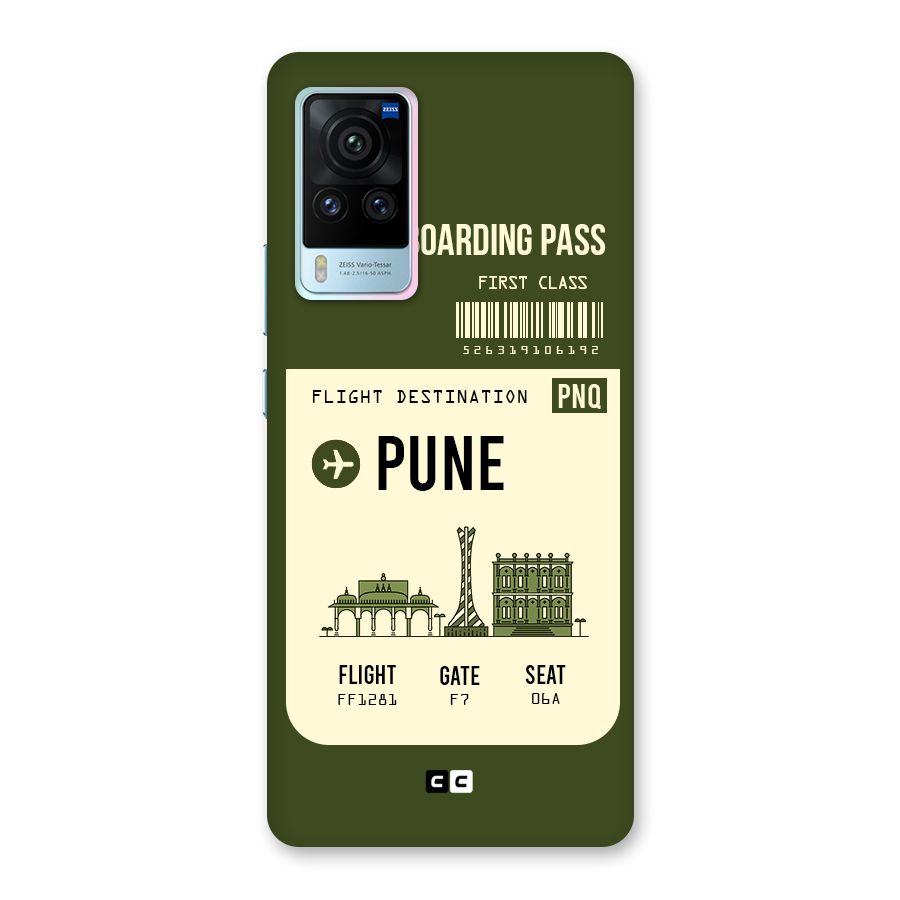 Pune Boarding Pass Back Case for Vivo X60 Pro