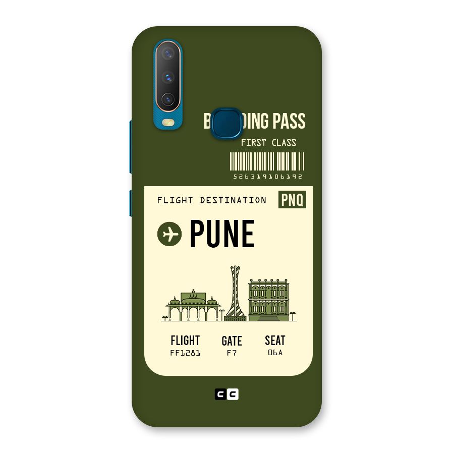 Pune Boarding Pass Back Case for Vivo Y11