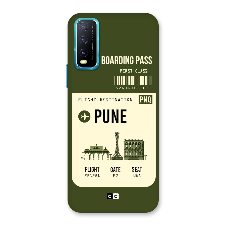Pune Boarding Pass Back Case for Vivo Y20A