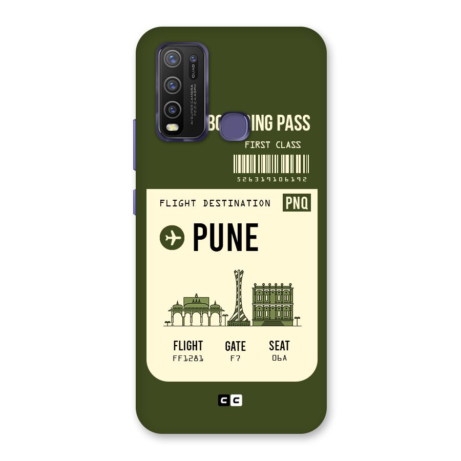 Pune Boarding Pass Back Case for Vivo Y30
