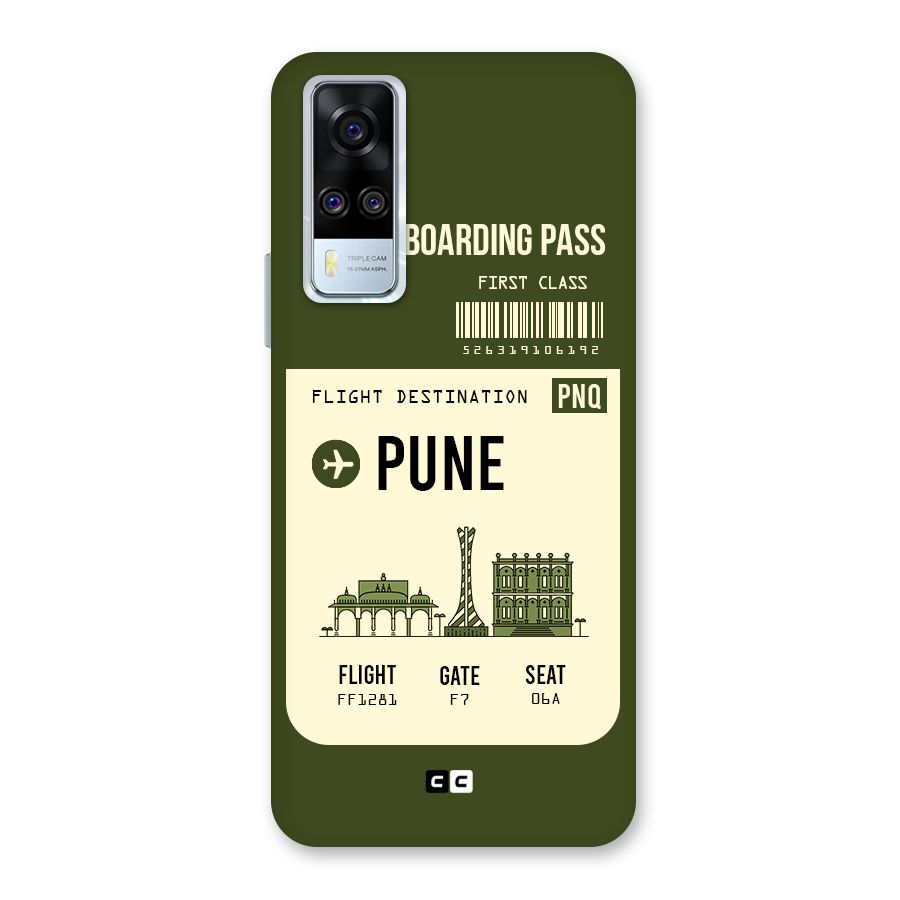Pune Boarding Pass Back Case for Vivo Y31