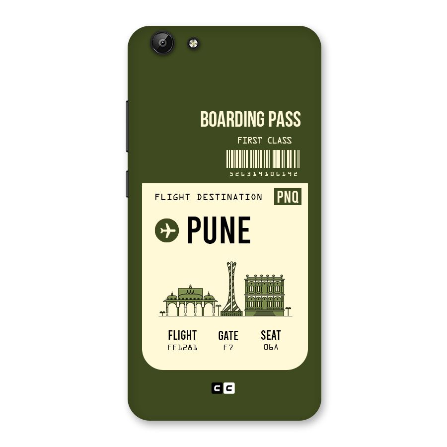 Pune Boarding Pass Back Case for Vivo Y69