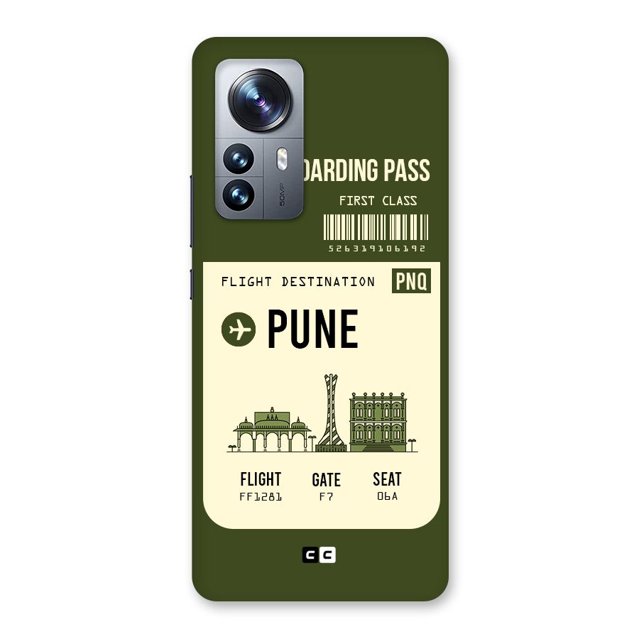 Pune Boarding Pass Back Case for Xiaomi 12 Pro