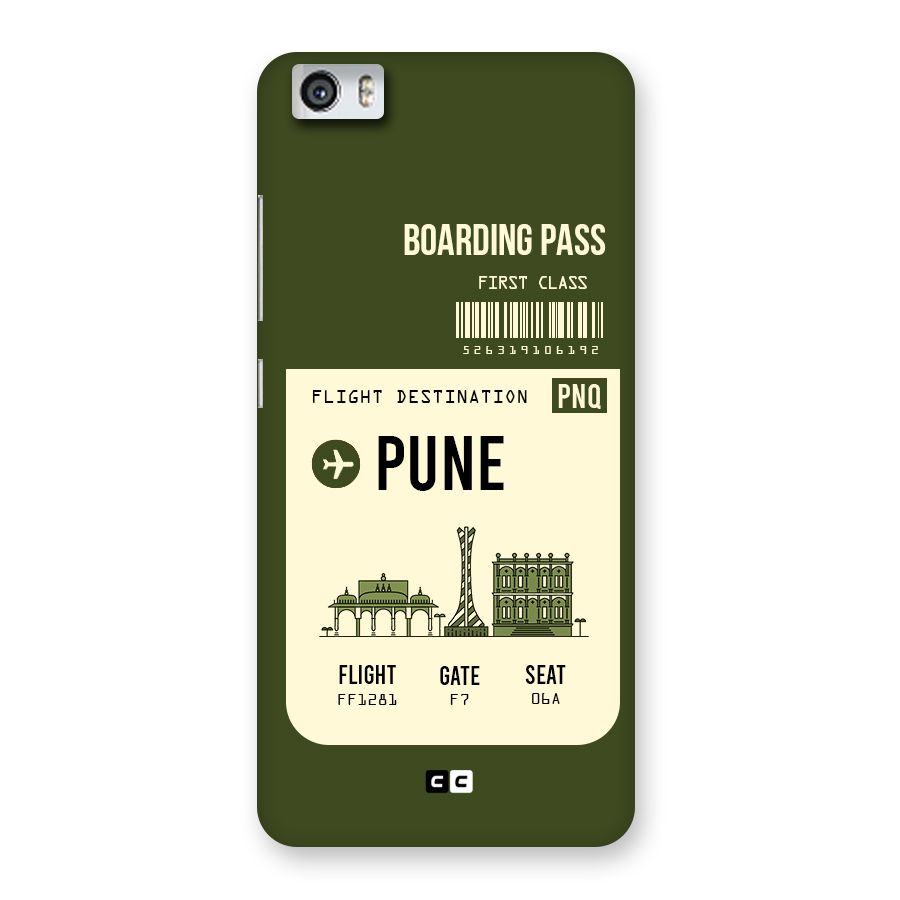 Pune Boarding Pass Back Case for Xiaomi Redmi Mi5