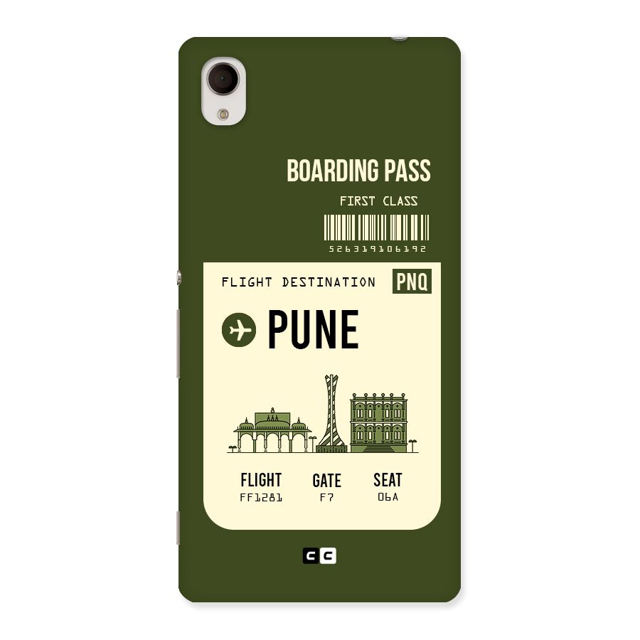 Pune Boarding Pass Back Case for Xperia M4 Aqua
