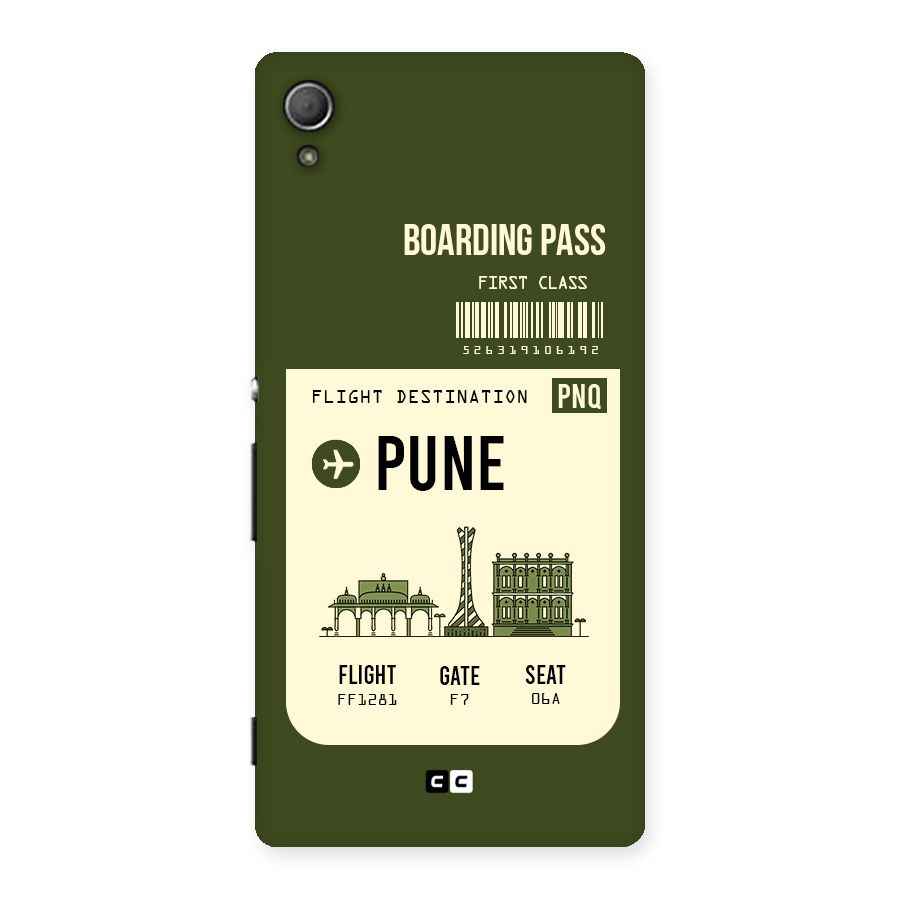 Pune Boarding Pass Back Case for Xperia Z3 Plus