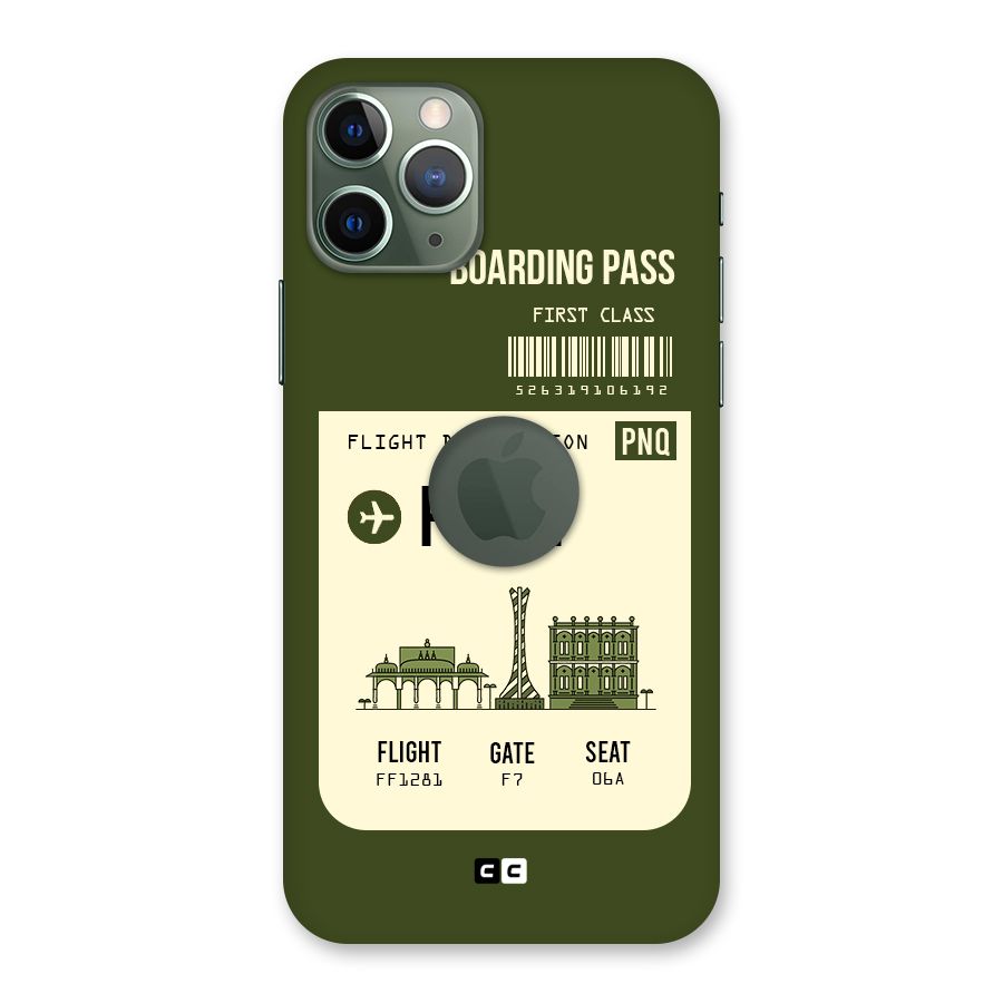 Pune Boarding Pass Back Case for iPhone 11 Pro Logo  Cut