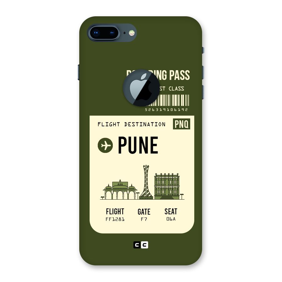 Pune Boarding Pass Back Case for iPhone 7 Plus Logo Cut