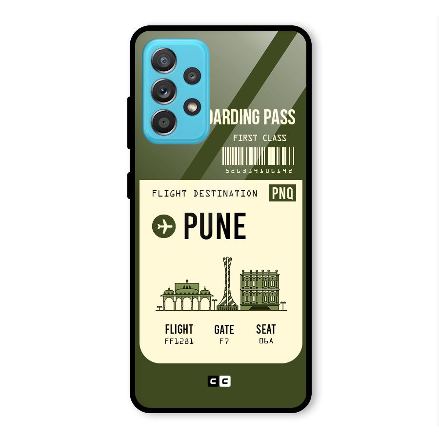 Pune Boarding Pass Glass Back Case for Galaxy A52s 5G