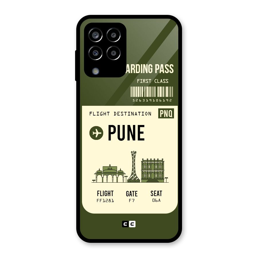 Pune Boarding Pass Glass Back Case for Galaxy M33
