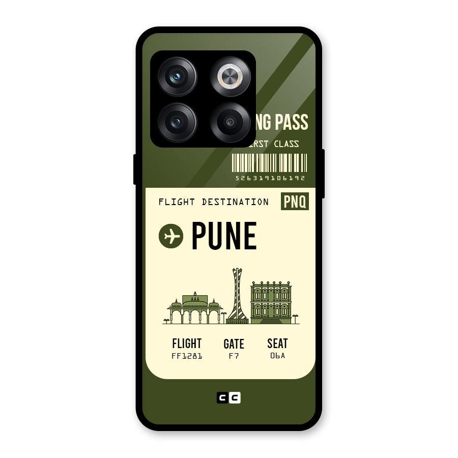 Pune Boarding Pass Glass Back Case for OnePlus 10T