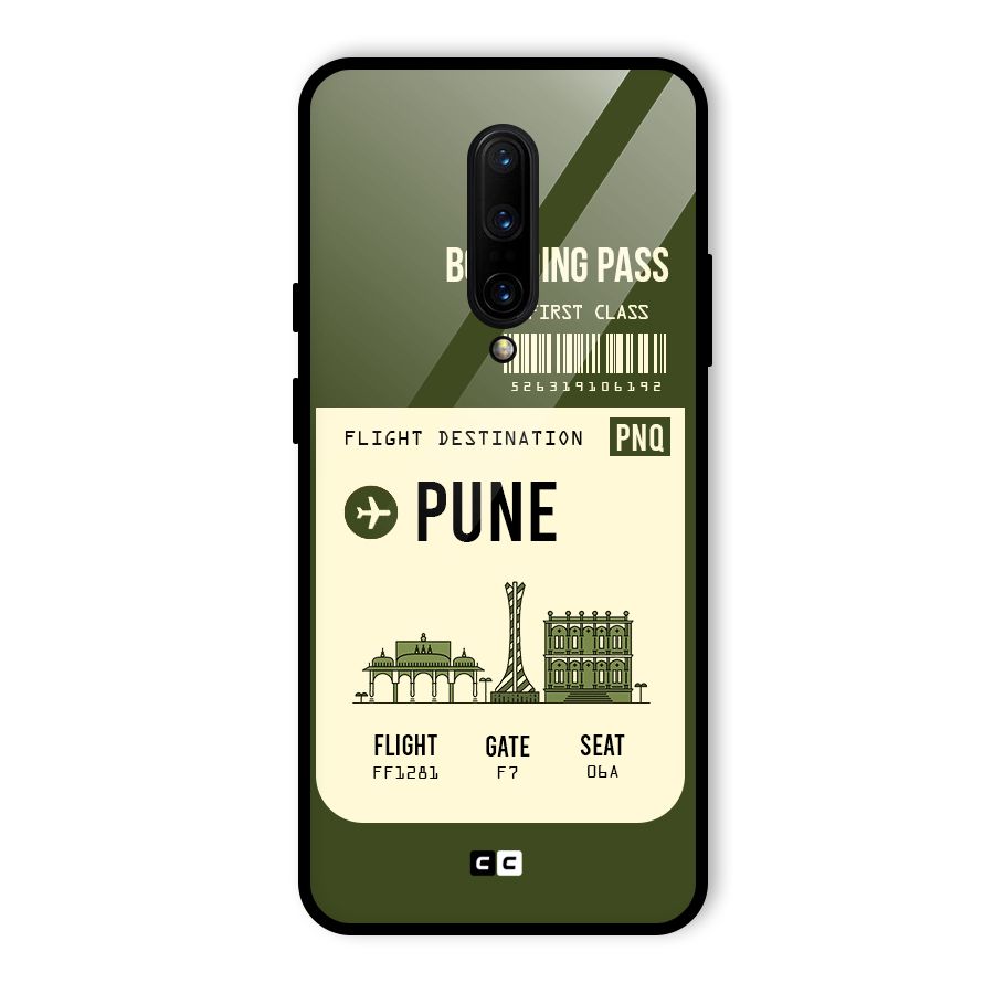 Pune Boarding Pass Glass Back Case for OnePlus 7 Pro