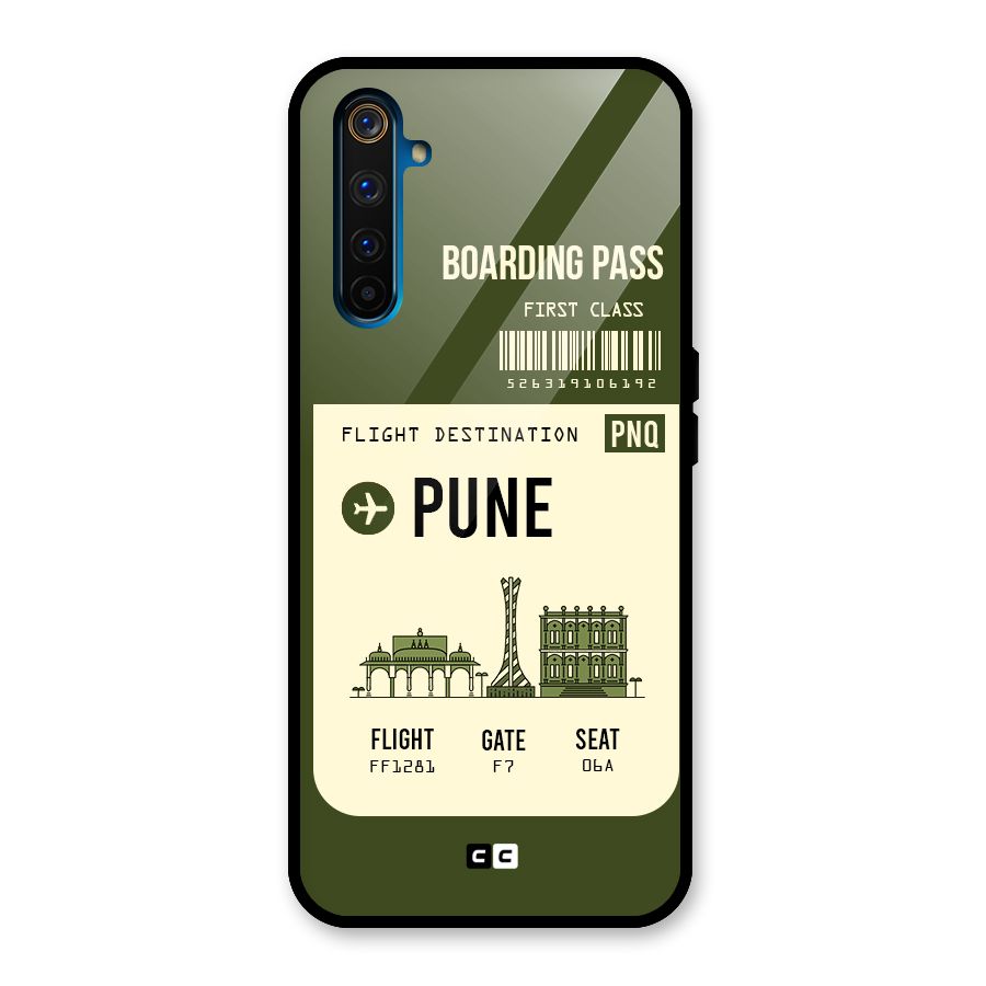 Pune Boarding Pass Glass Back Case for Realme 6 Pro