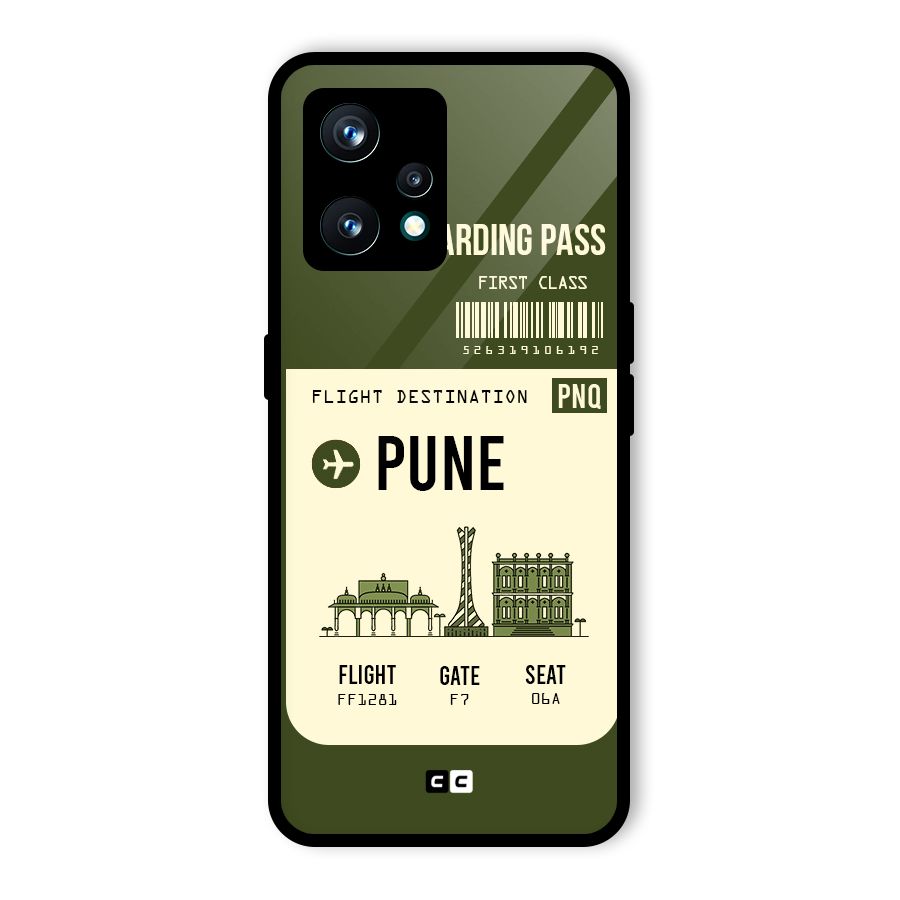 Pune Boarding Pass Glass Back Case for Realme 9 Pro Plus 5G