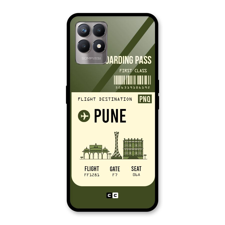 Pune Boarding Pass Glass Back Case for Realme Narzo 50