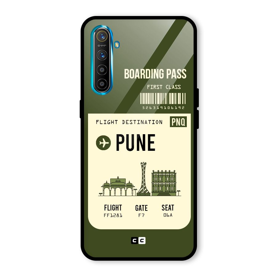 Pune Boarding Pass Glass Back Case for Realme X2