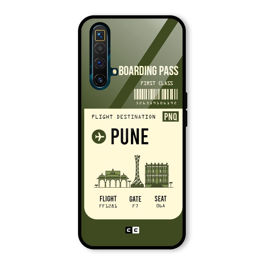 Pune Boarding Pass Glass Back Case for Realme X3 SuperZoom