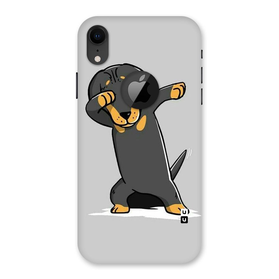 Puppy Dab Back Case for iPhone XR Logo Cut
