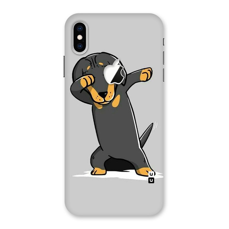 Puppy Dab Back Case for iPhone XS Max Apple Cut