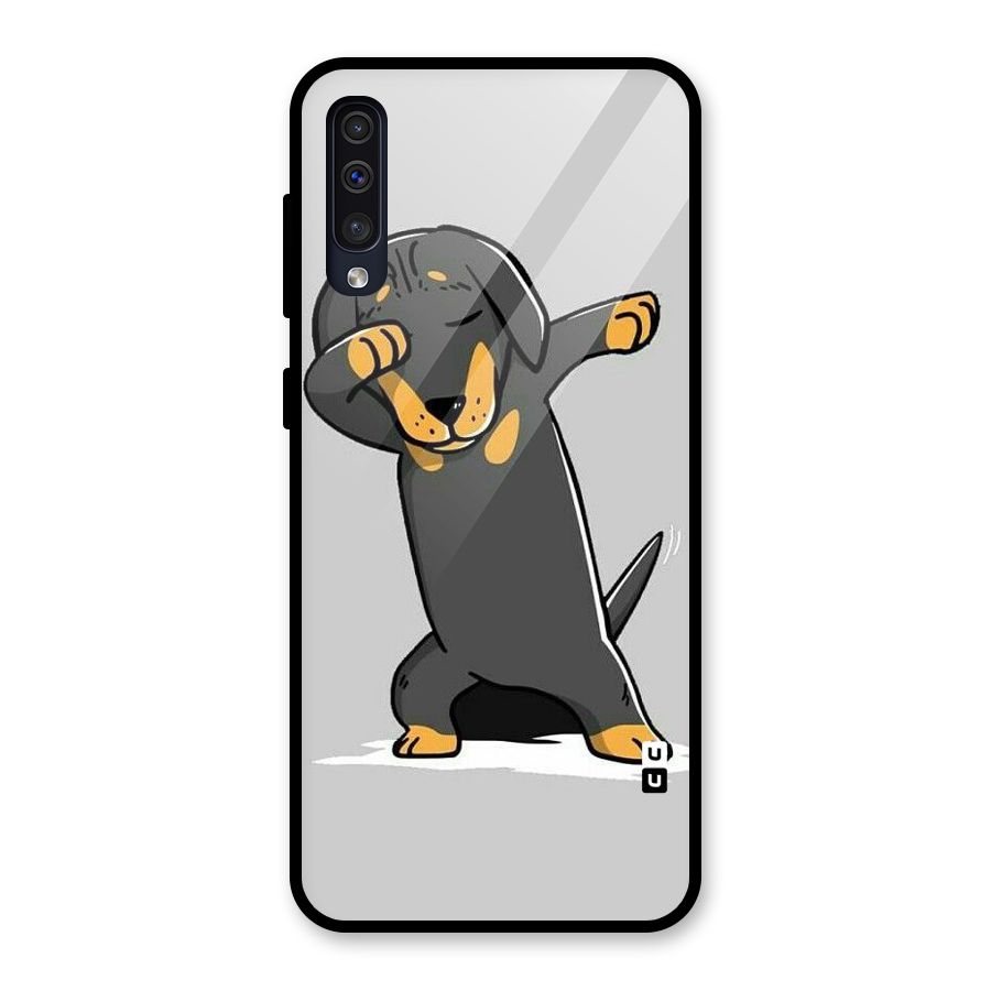 Puppy Dab Glass Back Case for Galaxy A30s